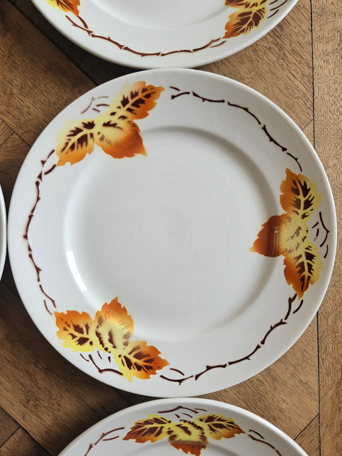 Assiettes plates Moulin des Loups, automne