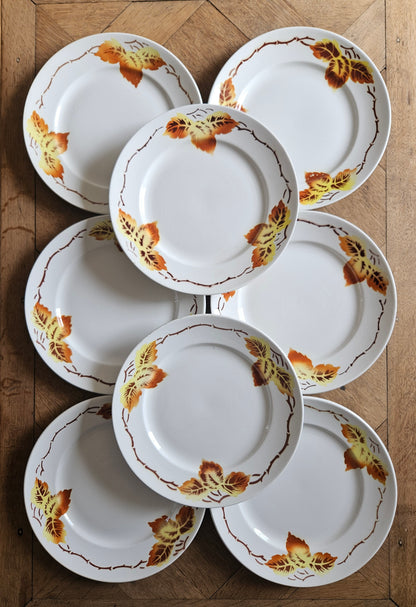 Assiettes plates Moulin des Loups, automne