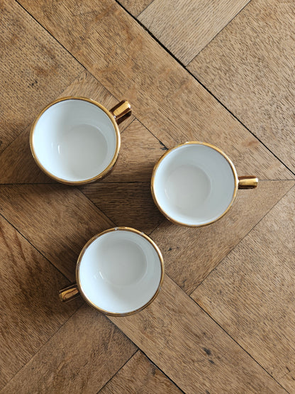 Tasses à café bistrot, marron
