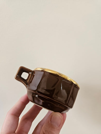 Tasses à café bistrot, marron
