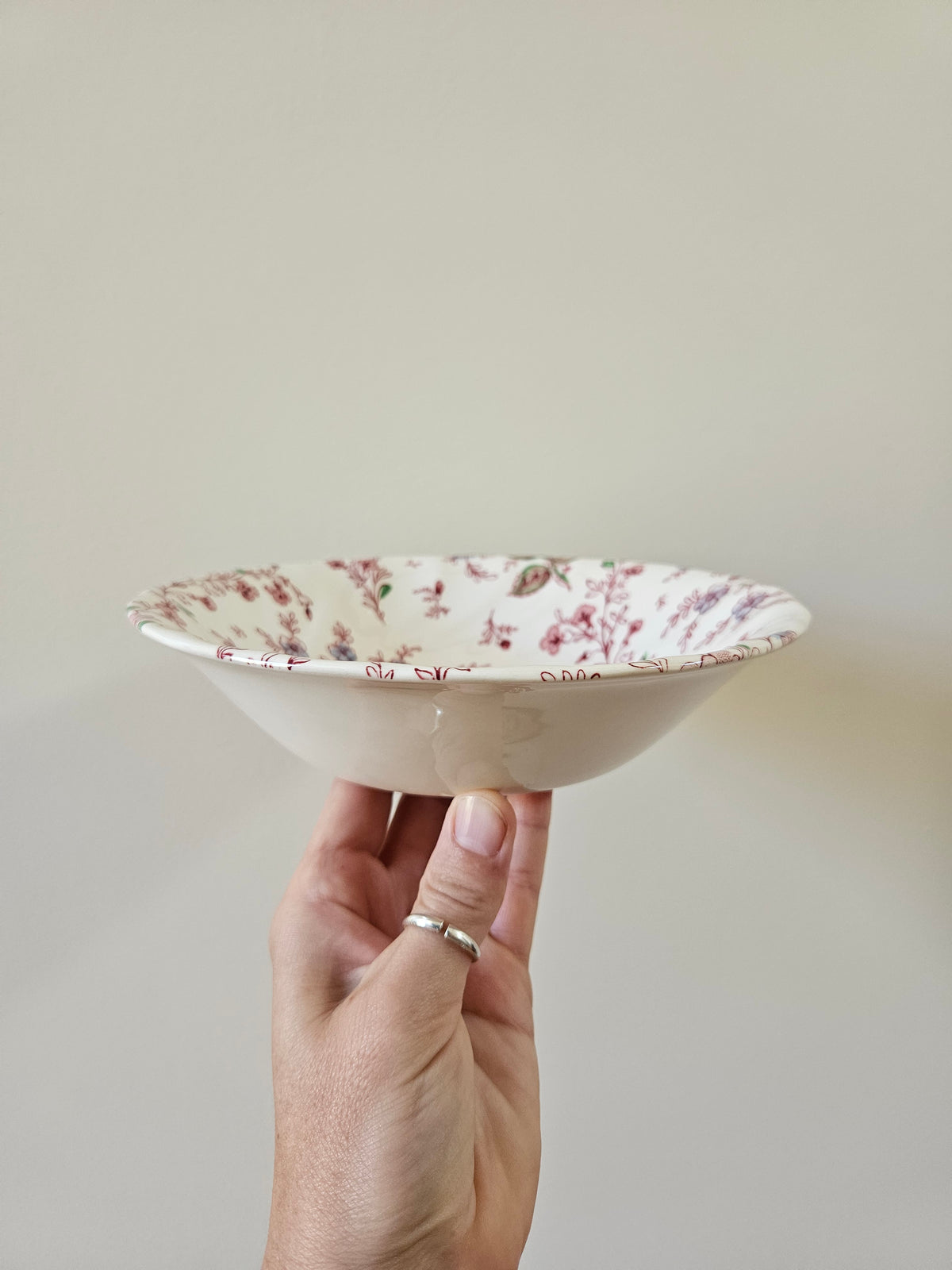6 assiettes creuses Johnson Brothers, Rose Chintz