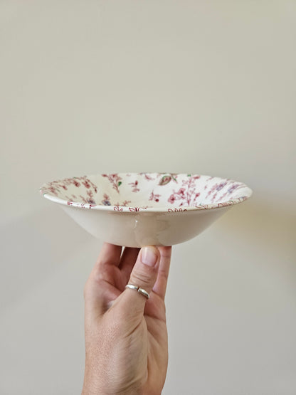 6 assiettes creuses Johnson Brothers, Rose Chintz
