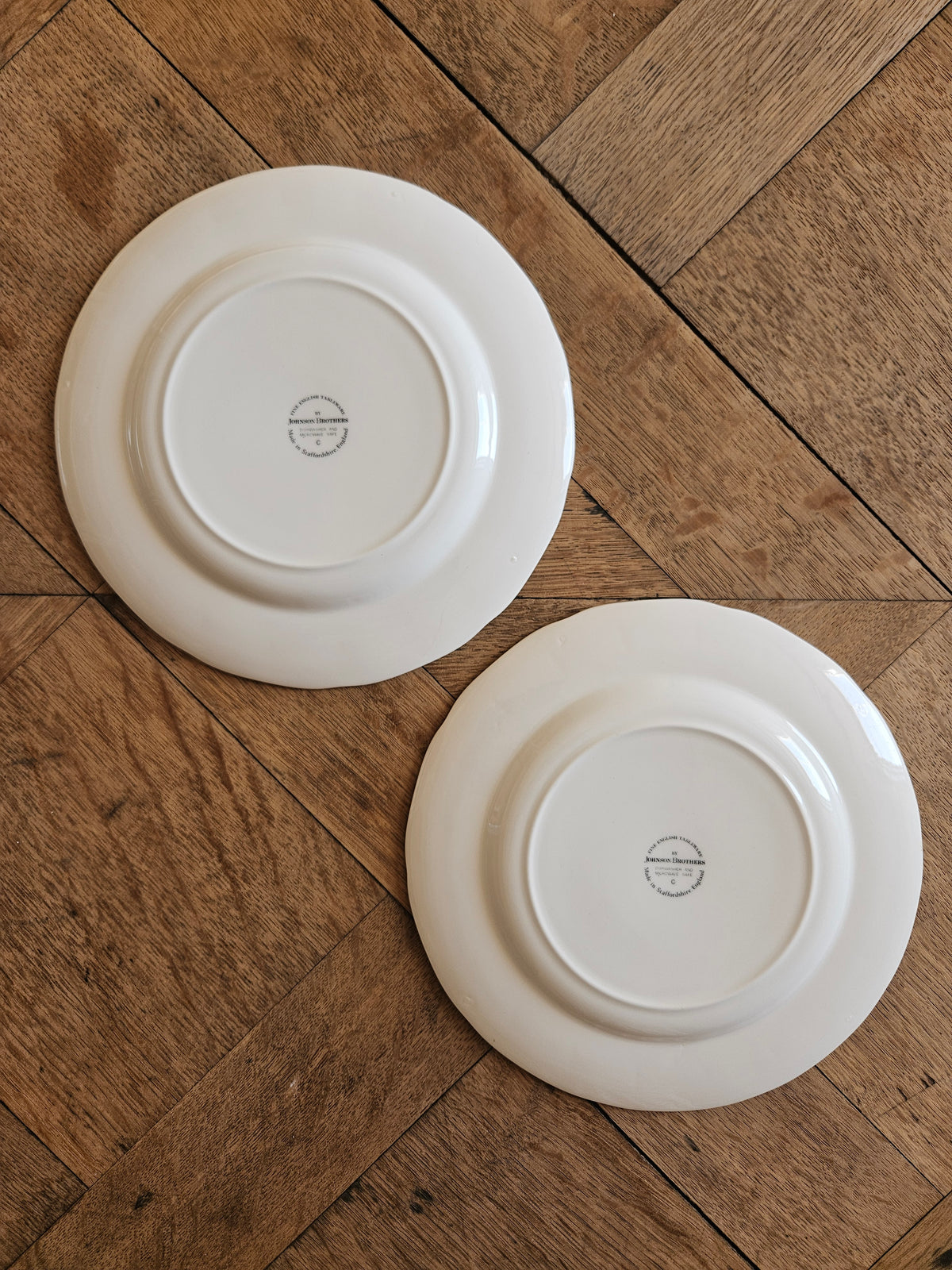 2 assiettes à dessert Johnson Brothers, Rose Chintz
