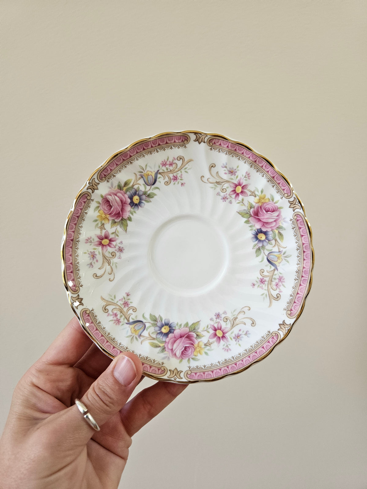 Tasse, sous-tasse et petite cuillère Windsor