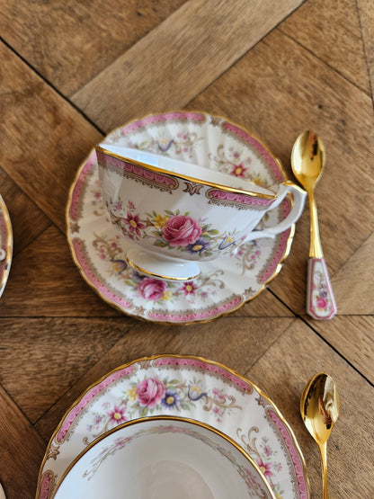 Tasse, sous-tasse et petite cuillère Windsor