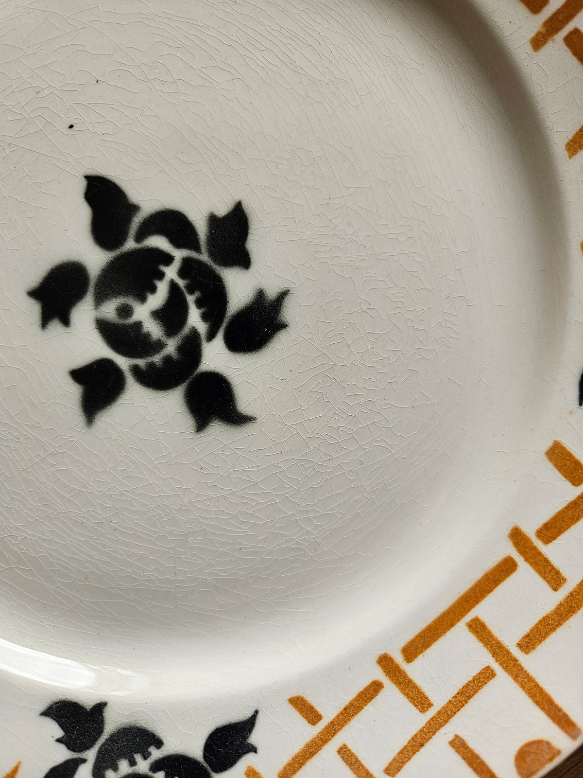Assiettes plates Badonviller, Roscoff