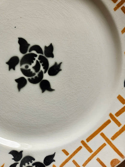 Assiettes plates Badonviller, Roscoff