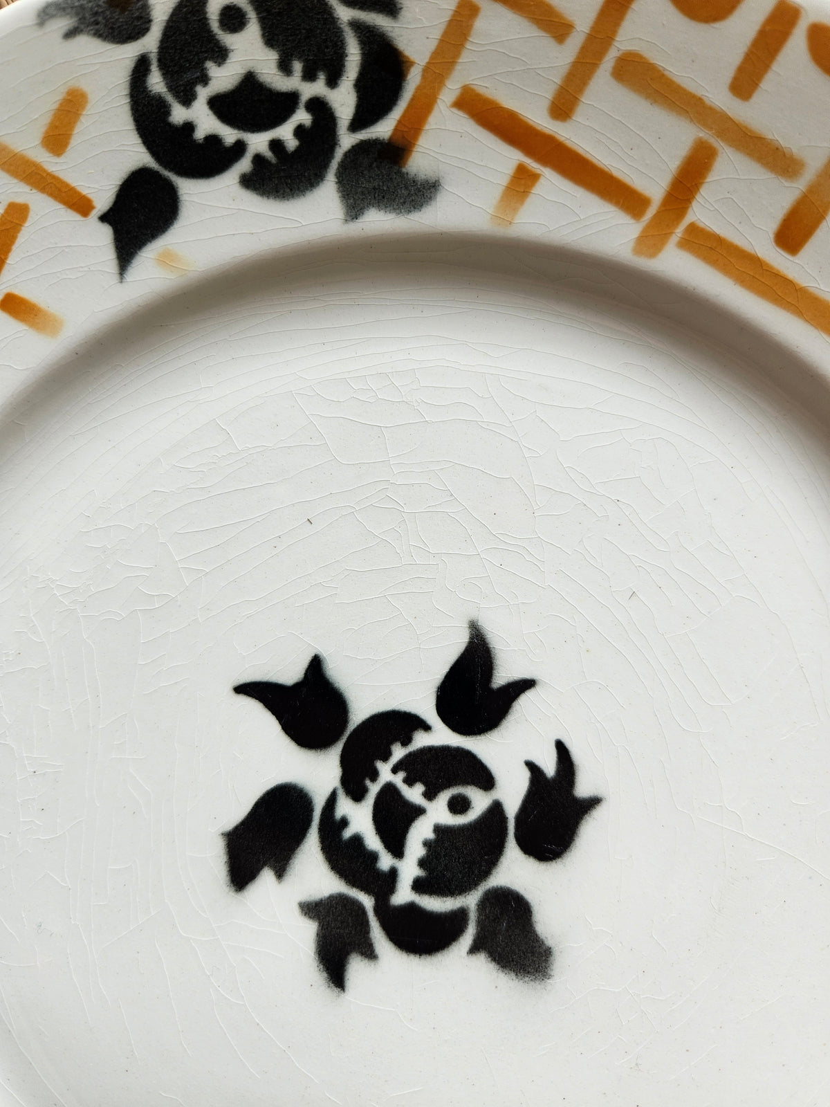 Assiettes plates Badonviller, Roscoff