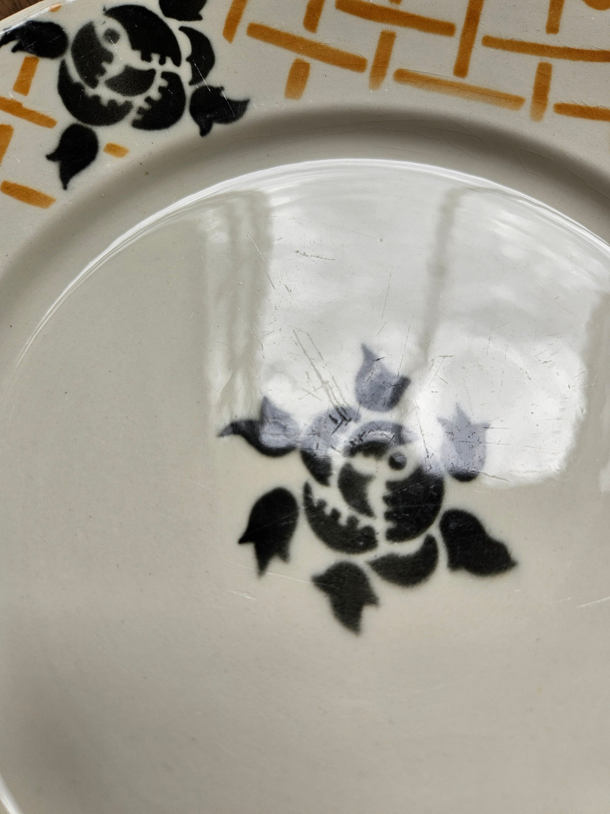 Assiettes plates Badonviller, Roscoff
