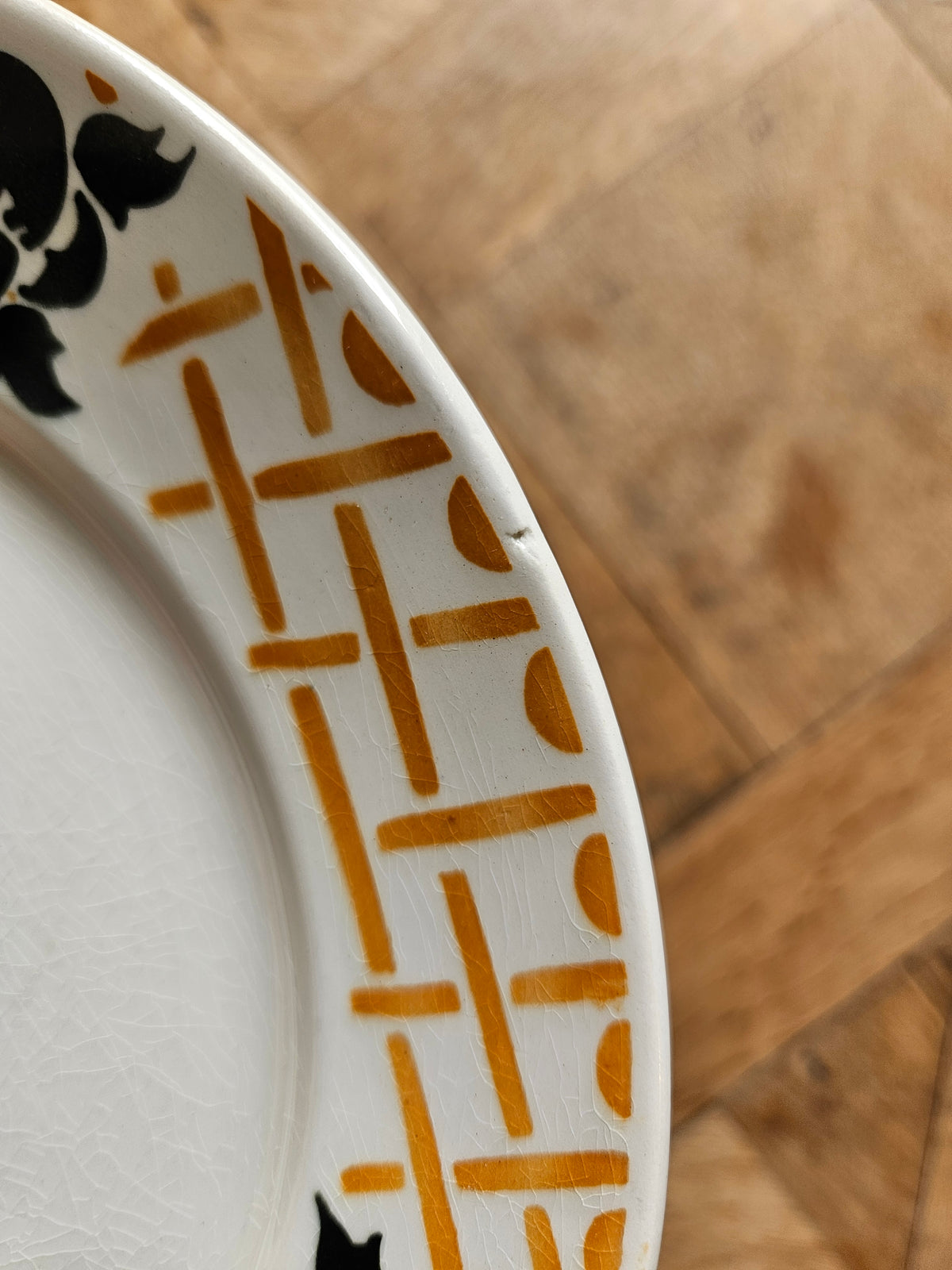 Assiettes plates Badonviller, Roscoff