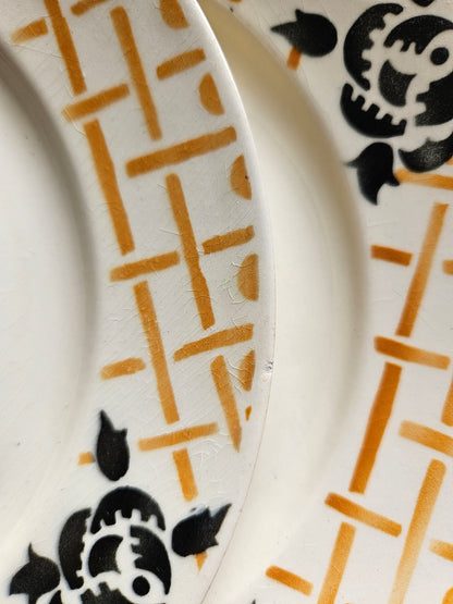 Assiettes plates Badonviller, Roscoff
