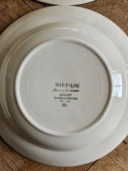 Assiettes creuses Digoin, Mary-Lou #1