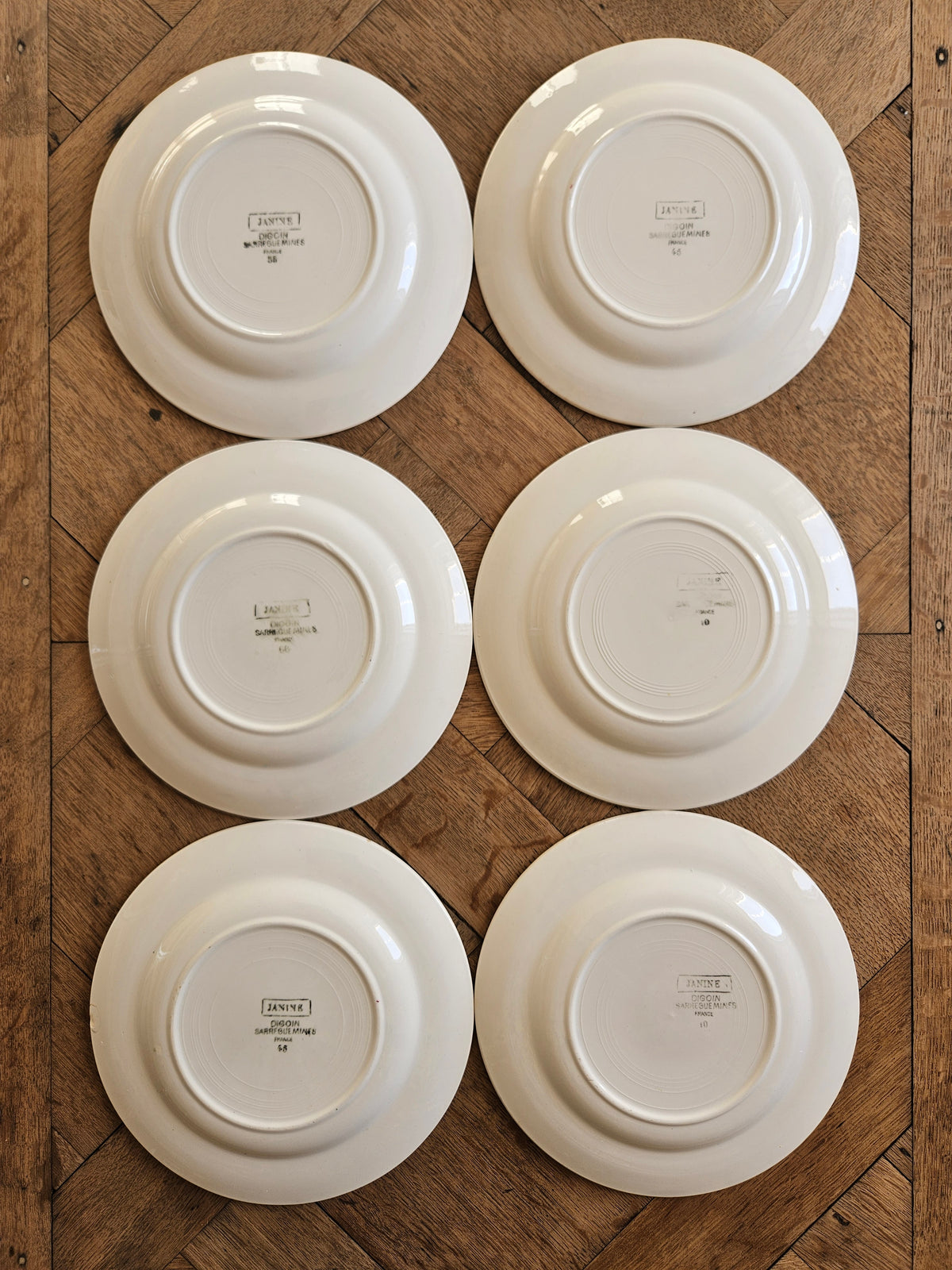 Assiettes à dessert Digoin, Janine #2