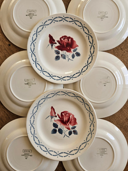Assiettes à dessert Digoin, Janine #2