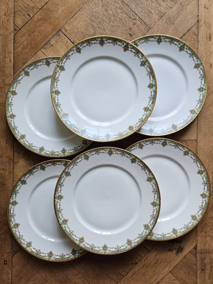 Assiettes plates porcelaine, Gascogne