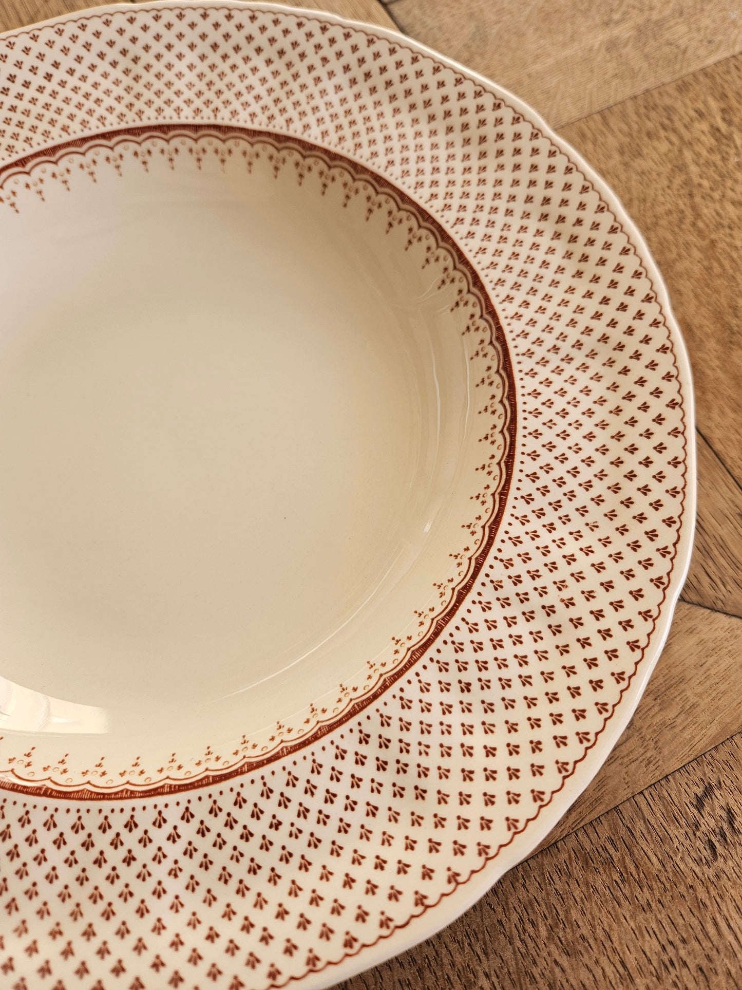 Assiette creuse Mason’s, Ashlea. Made in England. Ironstone.