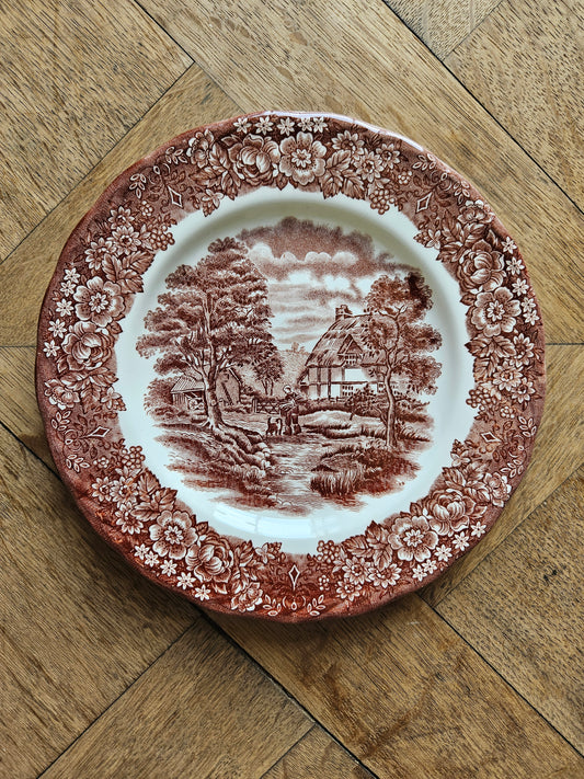 Assiette à dessert vintage memory lane british anchor