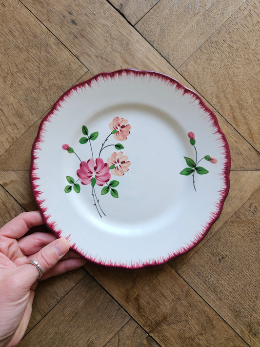 Assiette à dessert vintage Salins