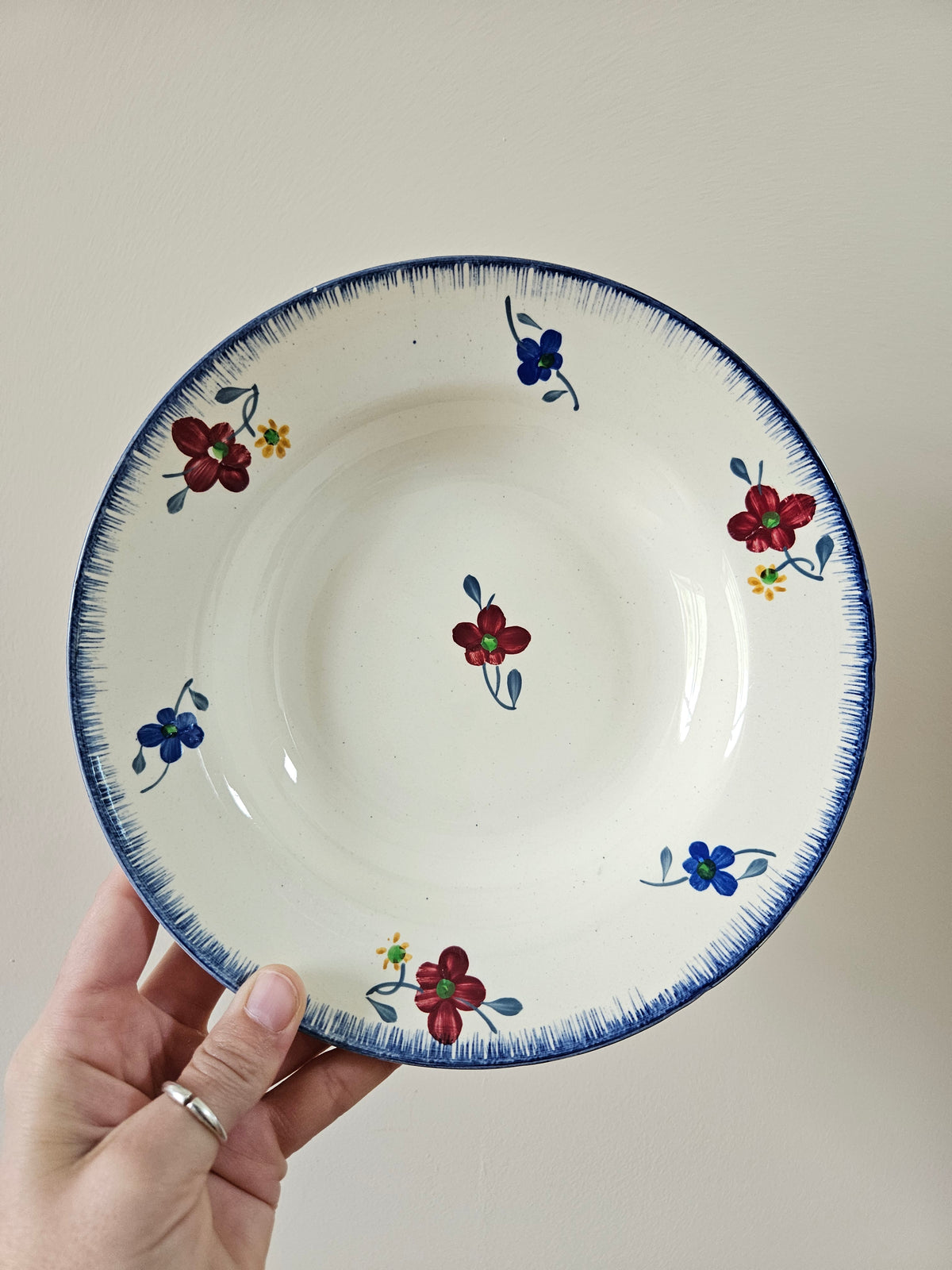 Assiette creuse digoin mary lou retro