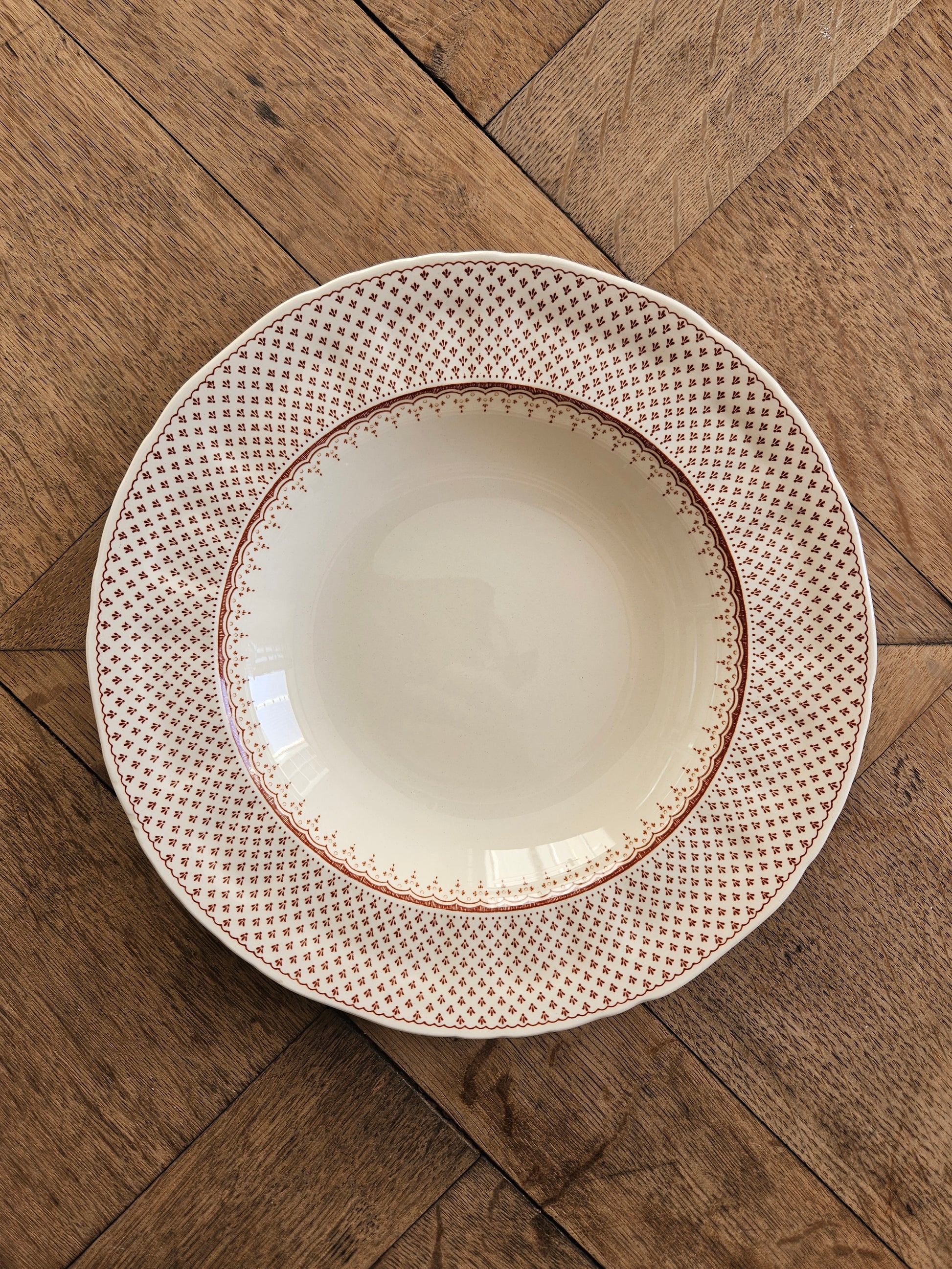 Assiette creuse Mason’s, Ashlea. Ironstone 