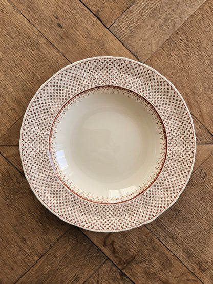 Assiette creuse Mason’s, Ashlea. Ironstone 