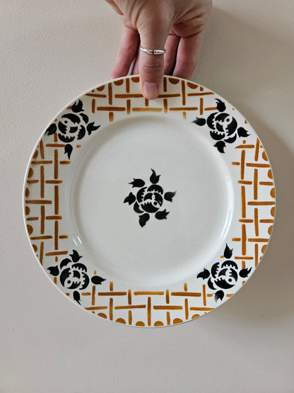 Assiette plate ancienne badonviller roscoff