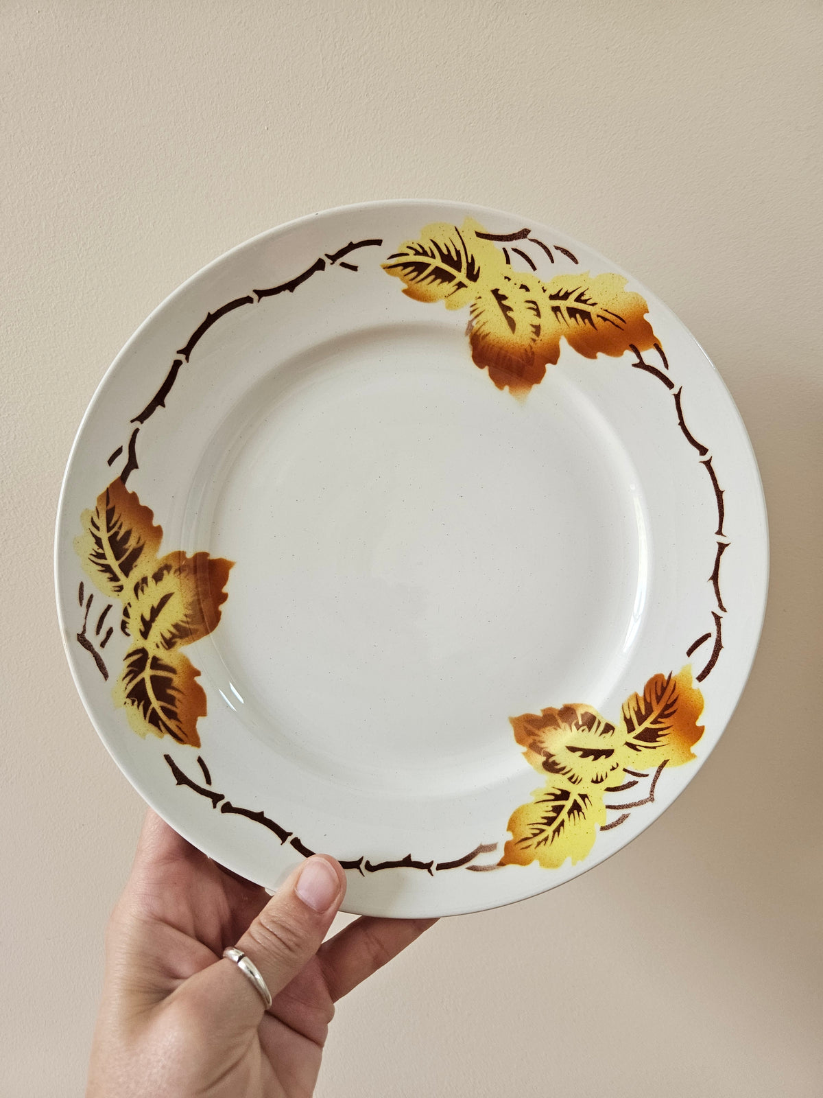 Assiettes plates Moulin des Loups, automne