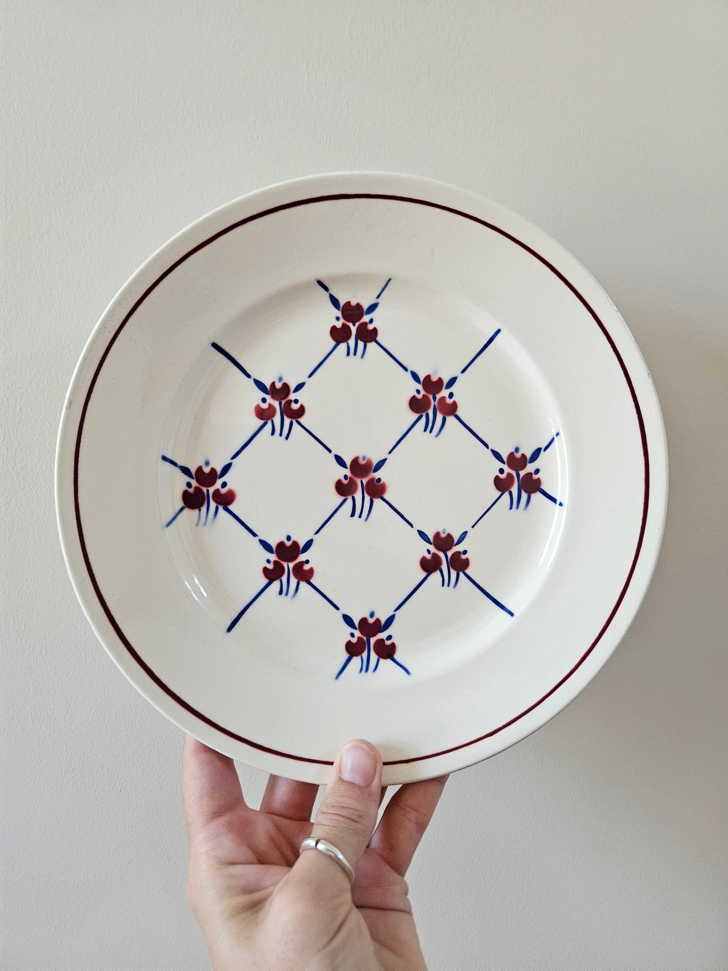 Assiettes plates Badonviller, Normandie