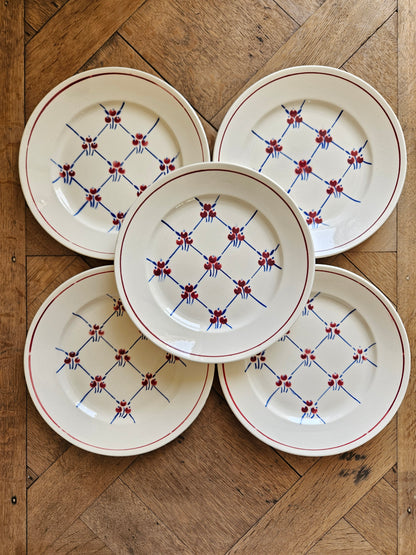 Assiettes anciennes Badonviller modèle Normandie