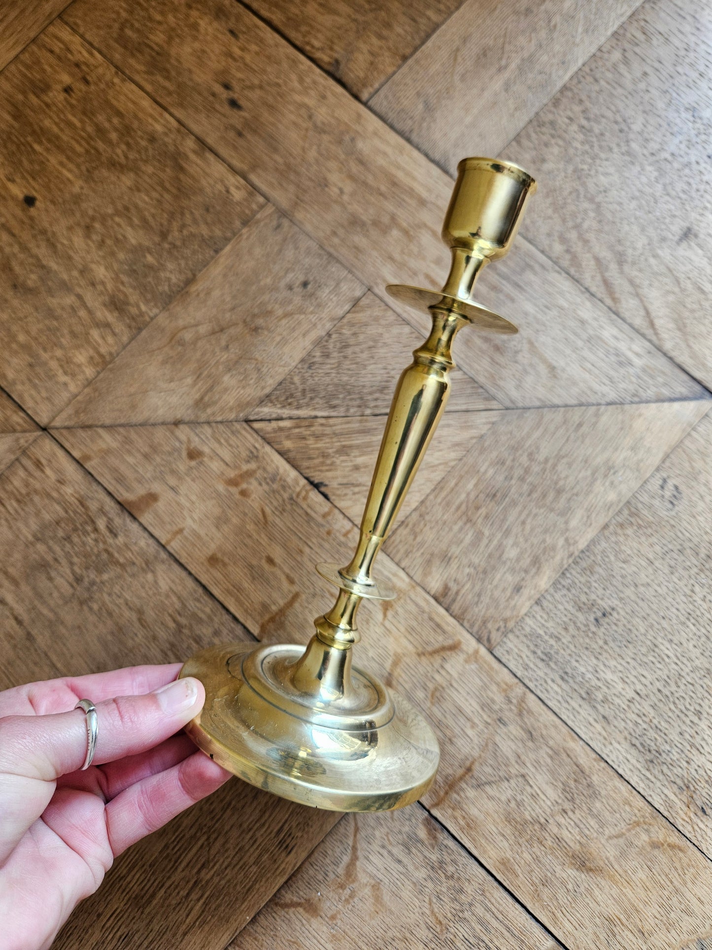 Bougeoir vintage en laiton