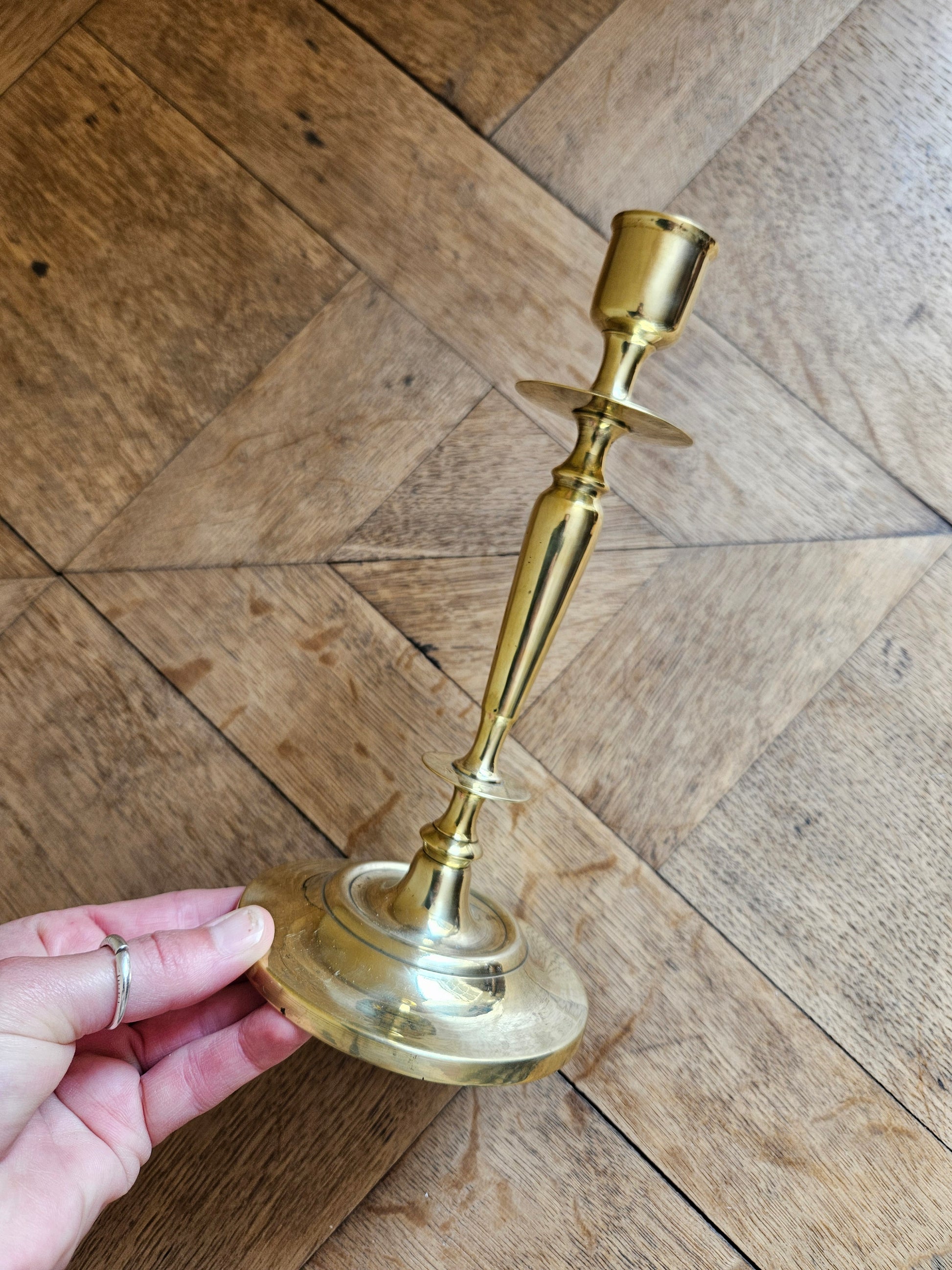 Bougeoir vintage en laiton