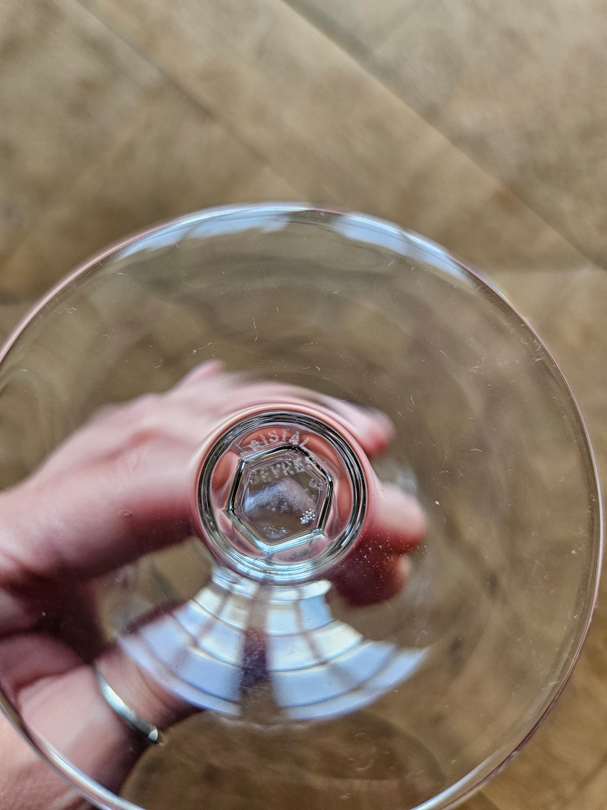 Verres à pied cristal de Sèvres