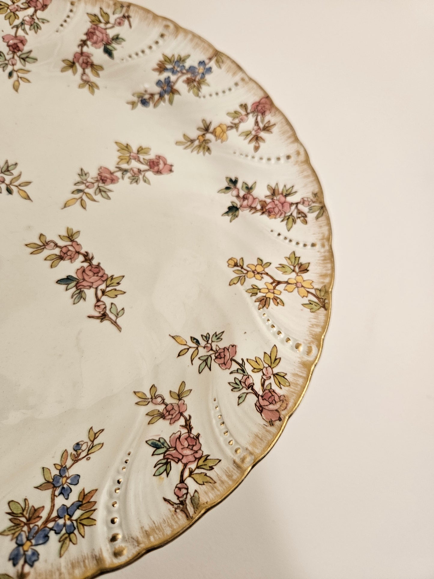 Vaisselle ancienne sarreguemines, décor louis xv