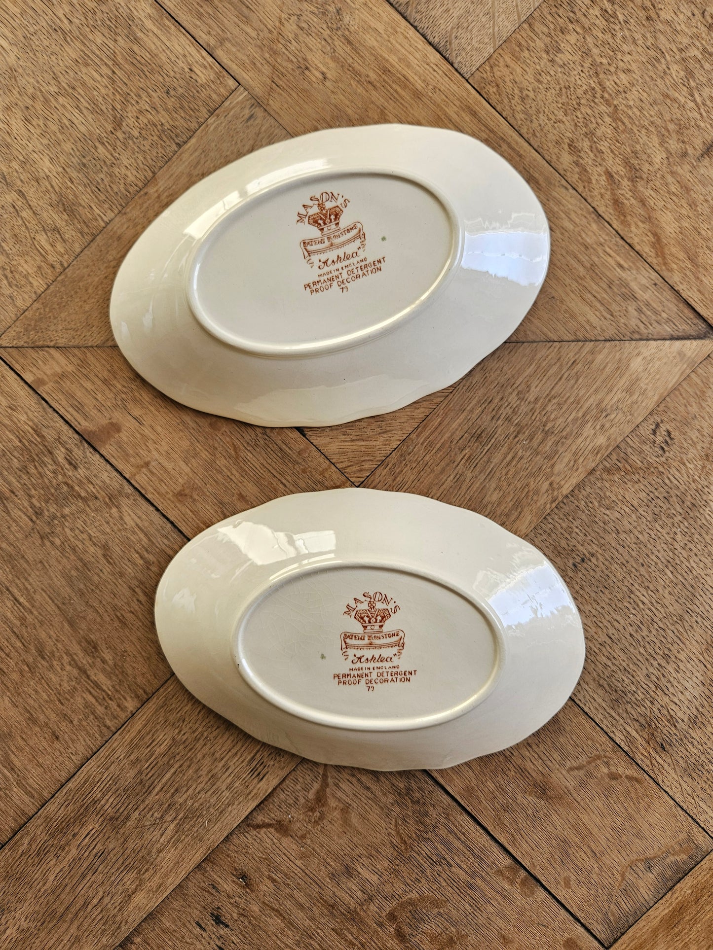 Ravier vintage estampillé masons ashlea. Ironstone. Made in england.