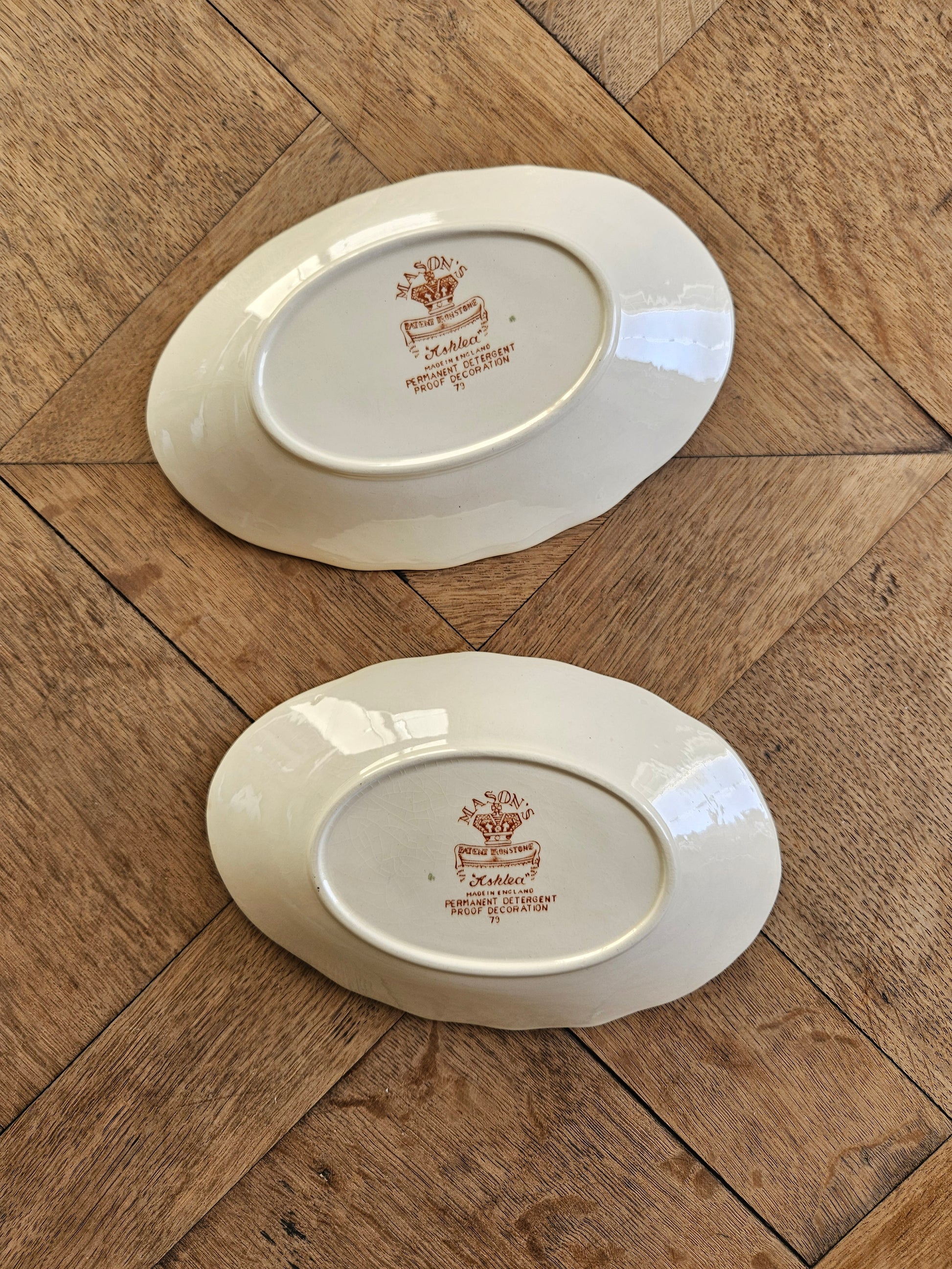 Ravier vintage estampillé masons ashlea. Ironstone. Made in england.