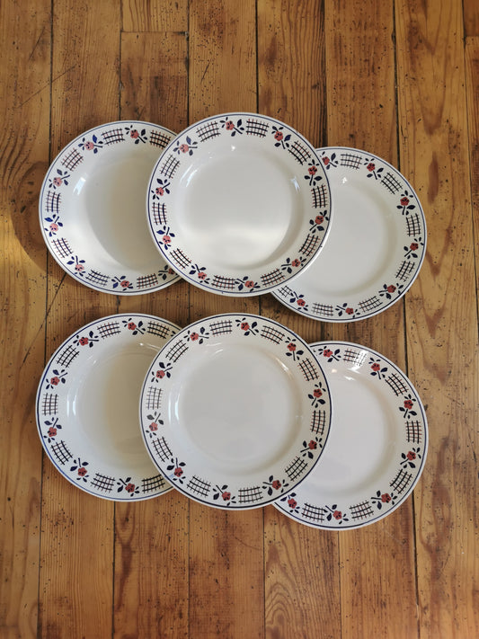 Assiettes plates Niderviller, Loire