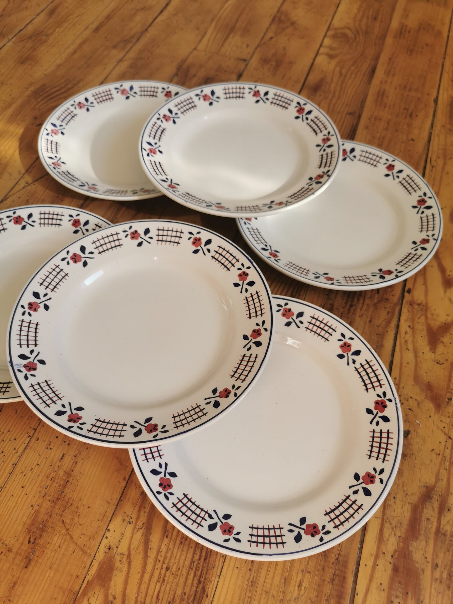 Assiettes plates Niderviller, Loire