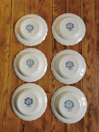 Assiettes creuses vintage Ridgway, Windsor