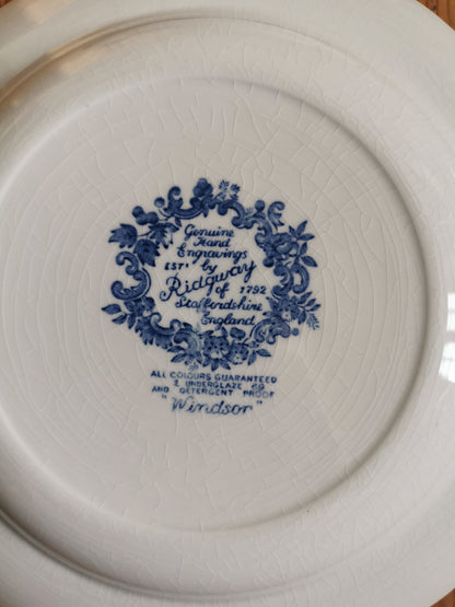 Assiettes creuses vintage Ridgway, Windsor