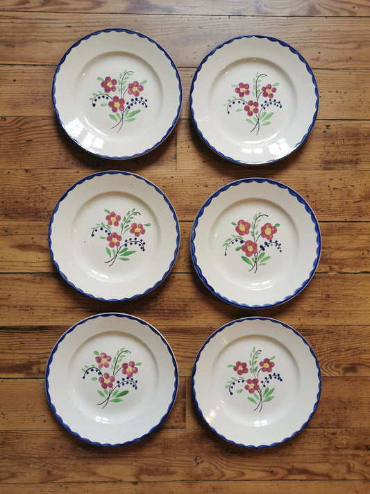 Assiettes plates Sarreguemines, Barsac