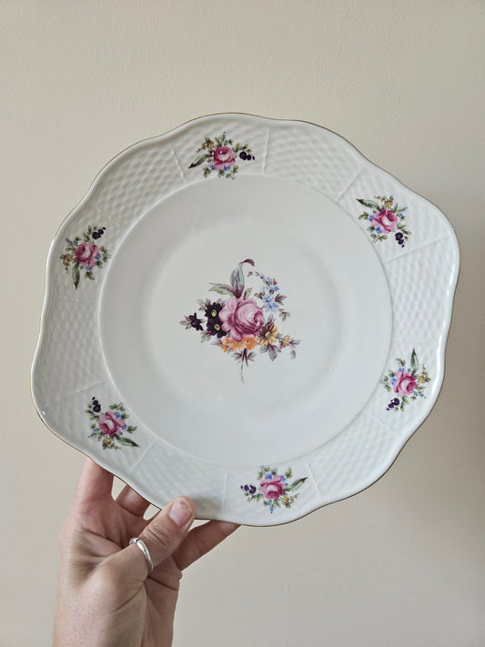 Plat à dessert porcelaine de Bohême