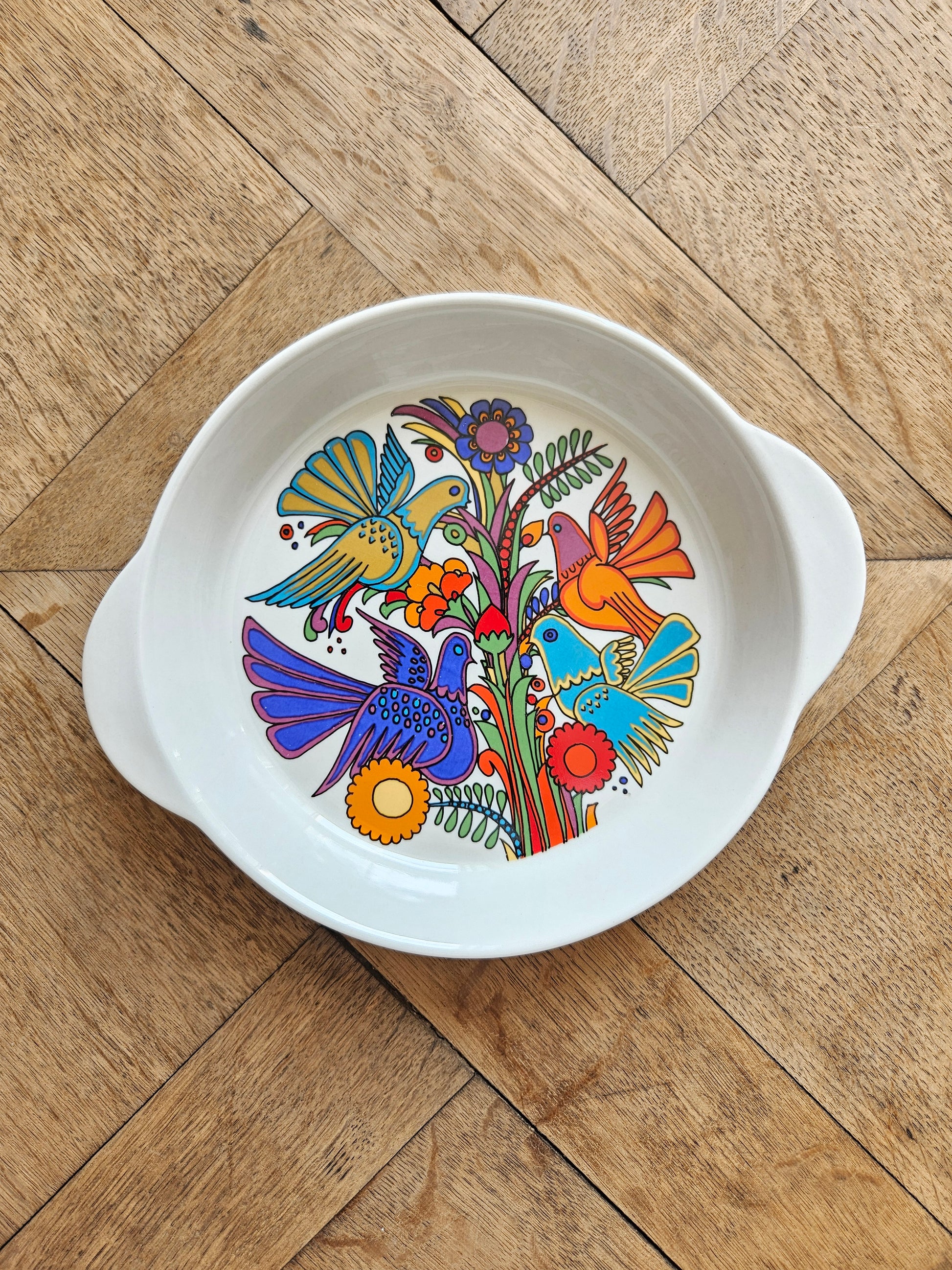 Petit plat creux à oreilles villeroy et boch acapulco
