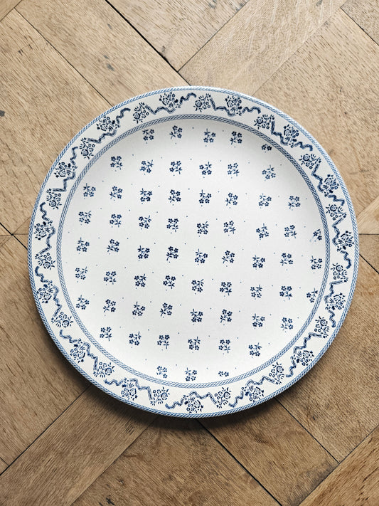 Plat à tarte vintage made in england. Johnson Brothers collection Laura Ashley. Petites fleurs. Ironstone. 