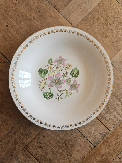 Plat creux vintage l’amandinoise style shabby chic. Modèle Margaret.