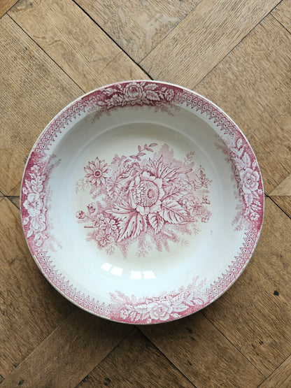 Plat creux ou petit saladier terre de fer st amand jardinière 