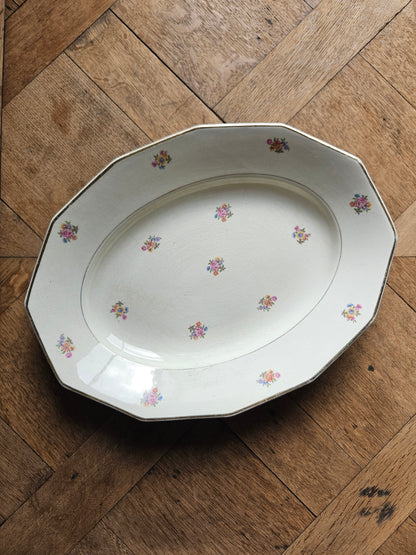 Plat ovale Orchies, shabby chic