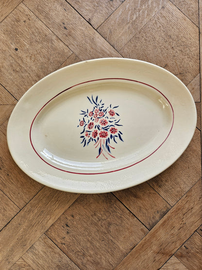 Plat ovale rétro Badonviller, Francine.