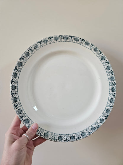 Plat rond ancien Salins, Celtic. Terre de fer.