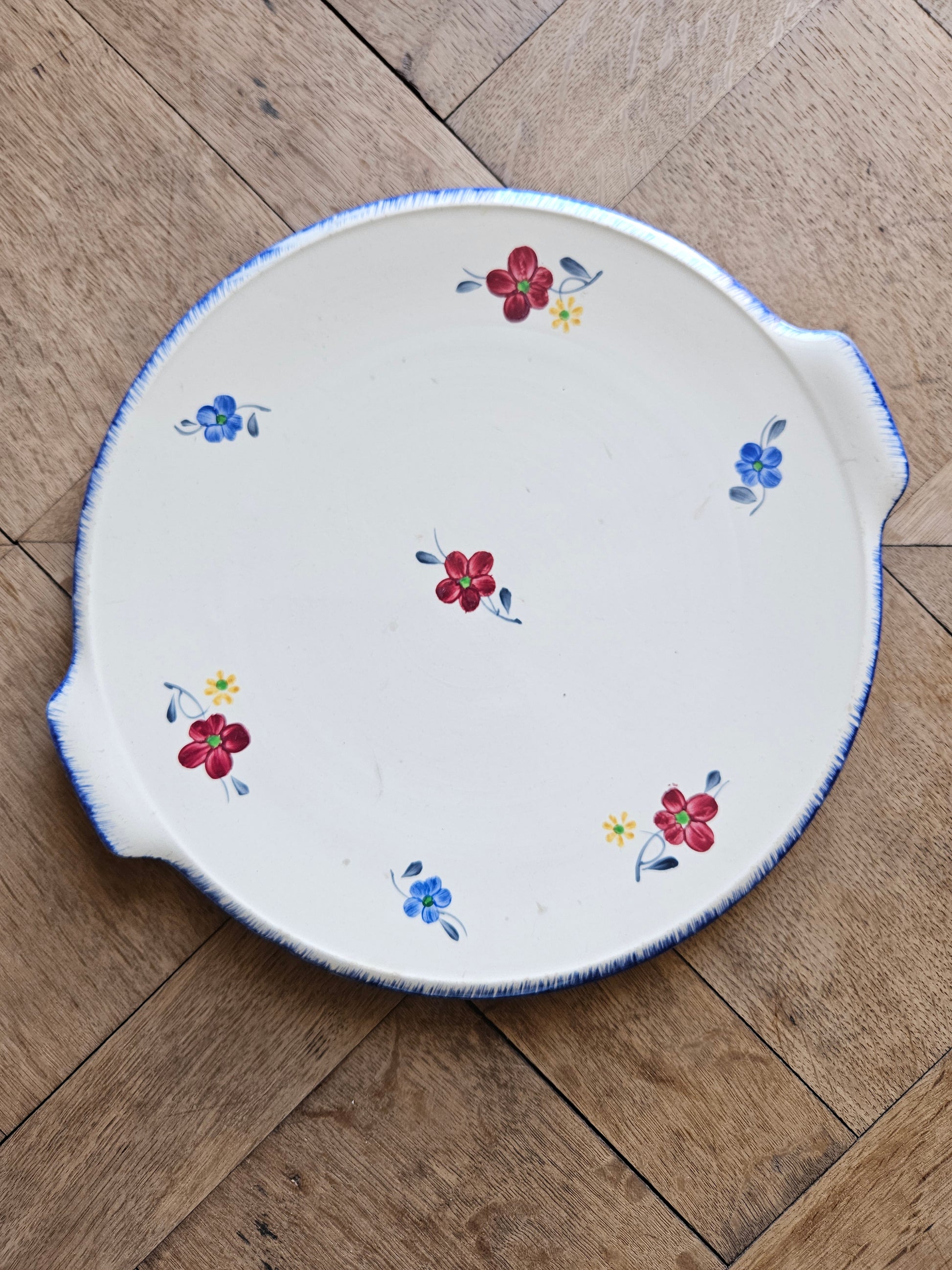 Plat à tarte vintage digoin mary lou. Extra plat.