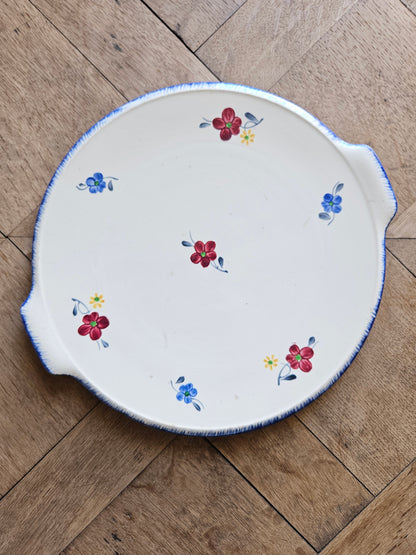 Plat à tarte vintage digoin mary lou. Extra plat.